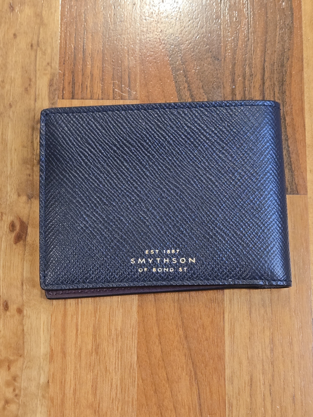 Smythson of Bond Street Men's Leather Bi-Fold Wallet